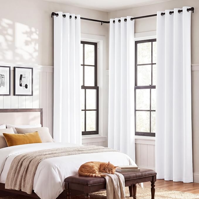 NICETOWN 100% Blackout Window Curtain Panels, Cold and Full Light Blocking - Image 7