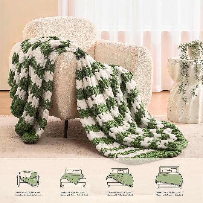 L'AGRATY Chunky Knit Throw Blanket - Image 6