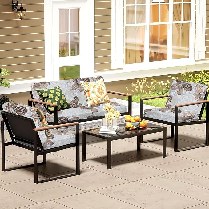 12Pcs Patio Cushion Covers, Outdoor Stretch Cushion Covers, Washable | Stretch - Image 6