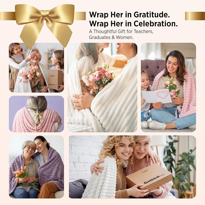 Bedsure Soft Light Purple Throw Blanket - Image 2