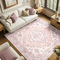 RELEANY Washable Area Rug, Square 6'x6', Water Repellent, Pet Friendly by RELEANY