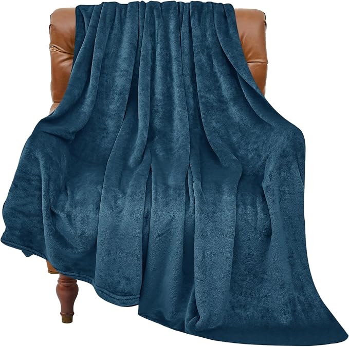 BEDELITE Fleece Blanket Soft Plush Twin Size Blanket Mineral Blue 60"x80" | by BEDELITE