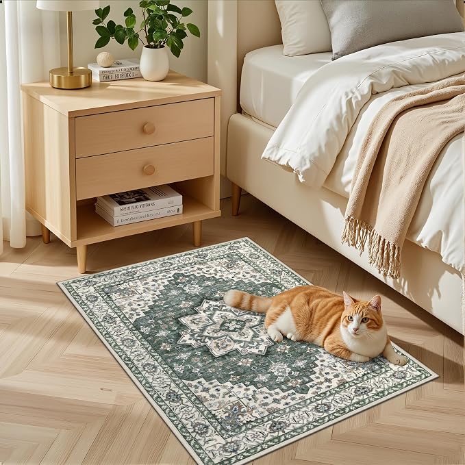 2x3 Area Rugs Living Room: Washable Rug - Image 3