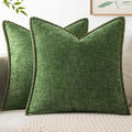 MIULEE Decorative Couch Throw Pillow Covers 16x16 Inch Forest Green 2 Pack | by MIULEE