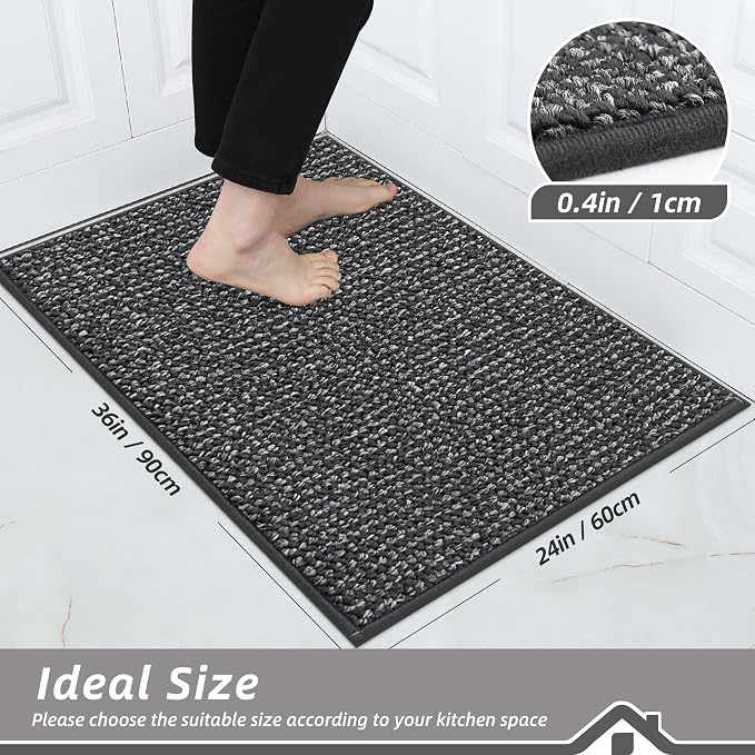 BEQHAUSE Kitchen Rugs 24"x36", Kitchen Mats - Image 2