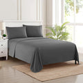 Twin Sheets - Breathable Luxury Sheets with Full Elastic & Secure Corner Straps Built In - 1800 Supreme Collection Extra Soft Deep Pocket Bedding Set, Sheet Set, EXTRA DEEP pocket - Twin, Gray