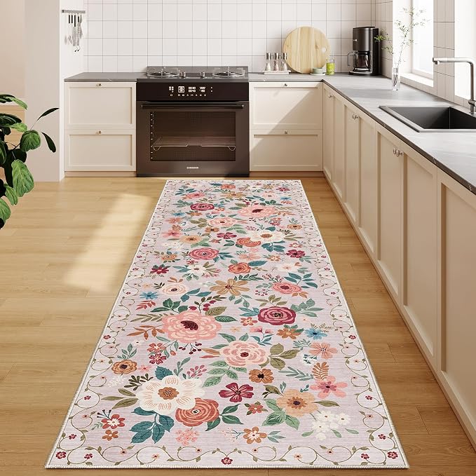 DUKINO 2.6x8 Runner Rug, Washable Runner Rug - Image 6