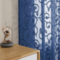 Furman Blue Sheer Curtains 54 Inch Length 2 Panels Set by OWENIE