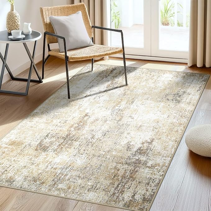 RELEANY Washable 3'x5' Abstract Area Rug by RELEANY