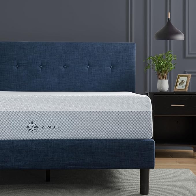 ZINUS 12 Inch QUADCOOL Memory Foam Mattress, Full, Cool to Touch Soft Knit Cover, Cooling Gel Infusion, CertiPUR US Certified