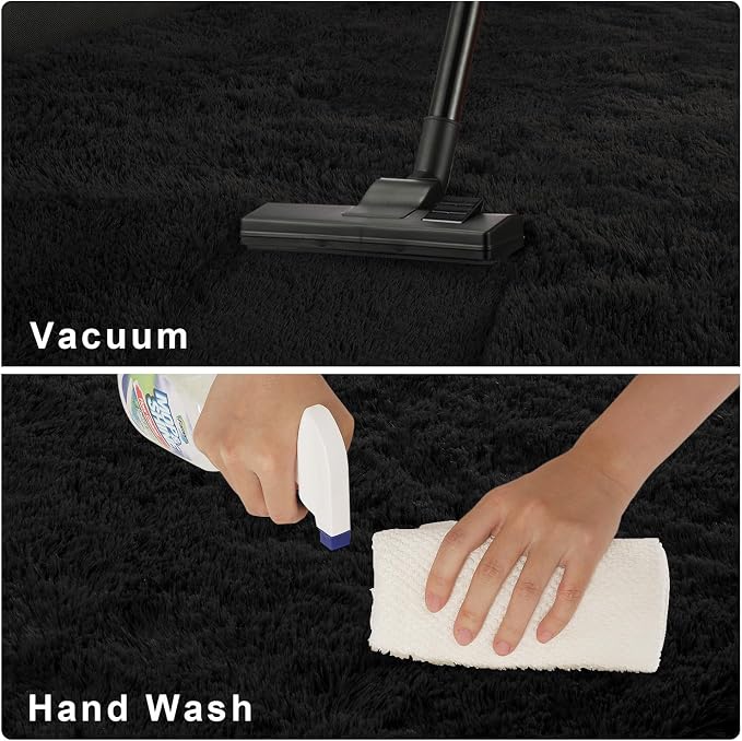 Chicrug Soft Runner Rug for Bedroom Living Room Plush Fluffy Rugs 5x7 | Shag - Image 7