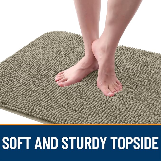 OLANLY Dog Door Mat for Muddy Paws 40x32, Super Absorbent Chenille Mud Mat | - Image 4