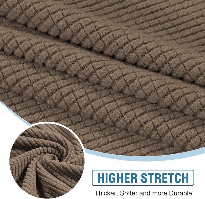 H.VERSAILTEX Sectional Couch Covers 1 Piece Chaise Slipcover L Shape Separate - Image 5