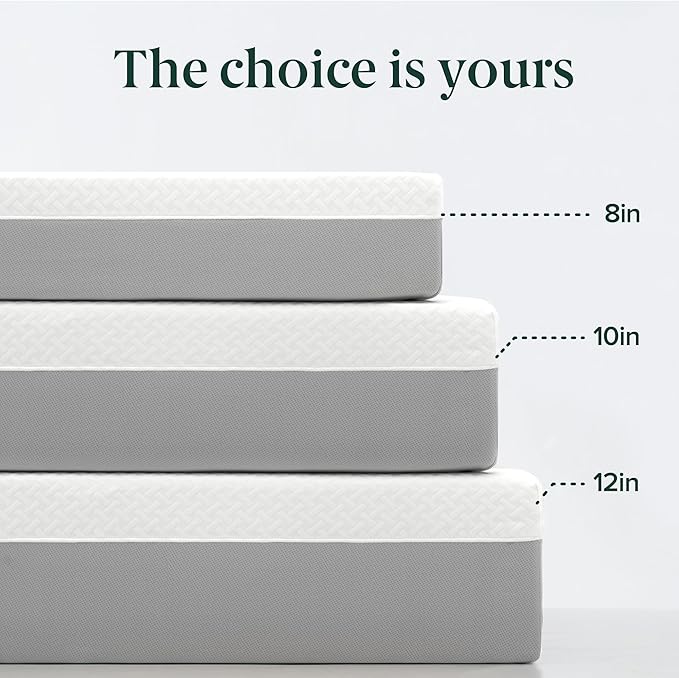 ZINUS 12 Inch Green Tea Essential Memory Foam Mattress [New Version], King, Fiberglass Free, Medium Feel, Breathable Airflow Memory Foam, Certified Safe Foams & Fabric, Mattress in A Box