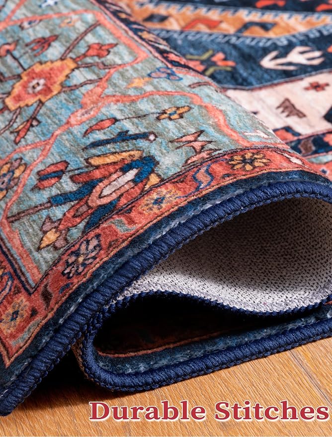 SERISSA 2'6"x12' Washable Non Slip Boho Runner Rug - Image 7