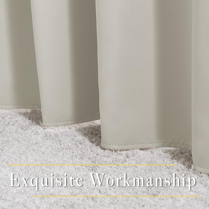 NICETOWN Blackout Natural Curtains - Image 6