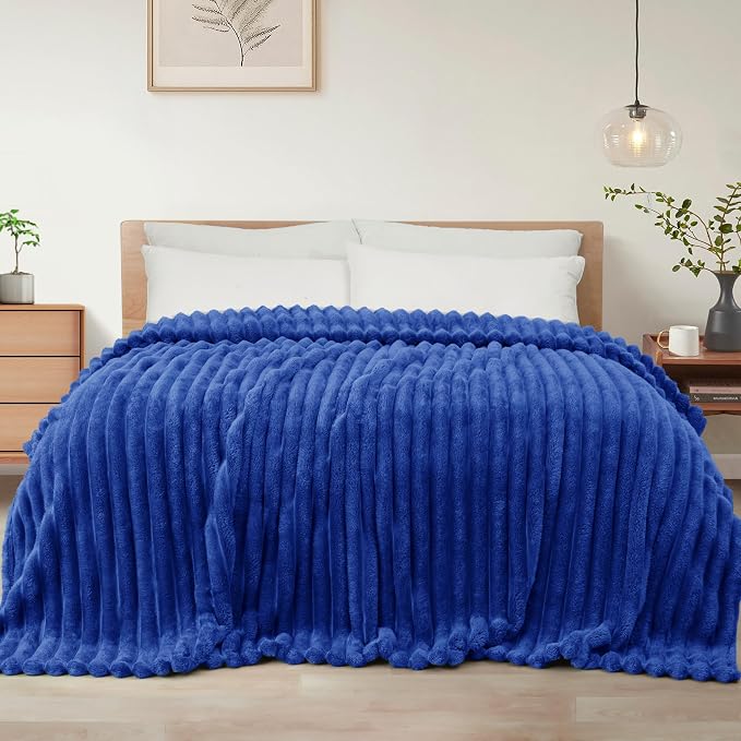 Exclusivo Mezcla Striped King Size Fleece Blanket by ExclusivoMezcla