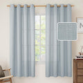 Light Filtering 72 inch Long Linen Curtains by LAMIT