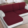 H.VERSAILTEX Sectional Couch Covers 6 Pieces Stretch Sofa Covers by HVERSAILTEX