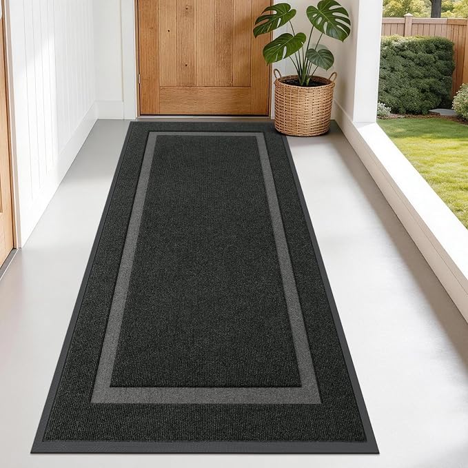 OLANLY Front Door Mat Outside 71x34, All-Season Heavy-Duty Rubber Doormat | by OLANLY