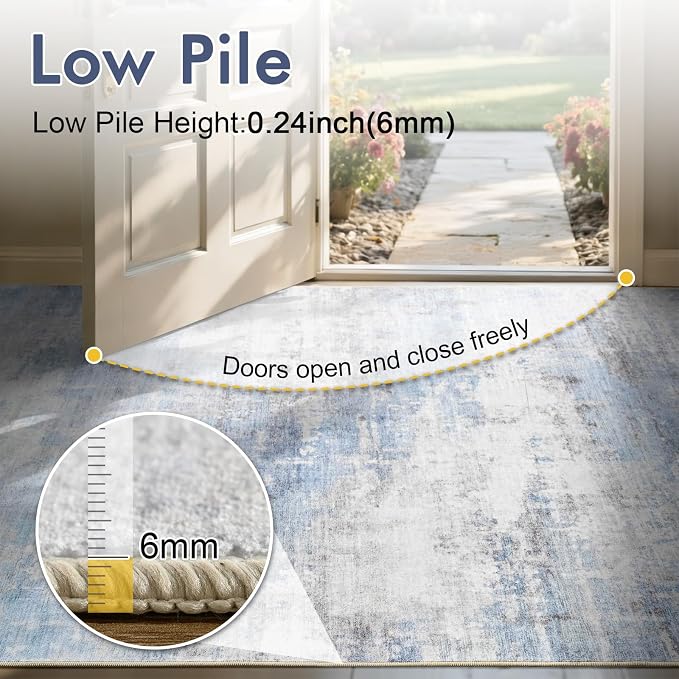 8x10 Ft Large Area Rugs for Living Room, Soft Non-Slip Washable Rugs Modern - Image 7