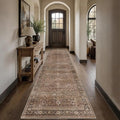 Schweek 3x12 Washable Kitchen Runner Rug Non Slip Hallway Rug Vintage Brown | by Schweek