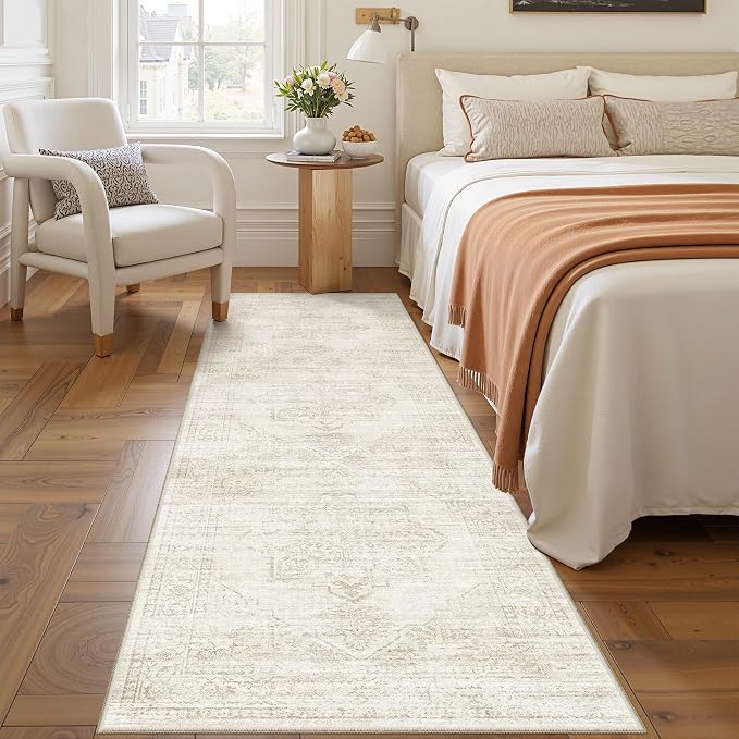 2'6 x 8' Runner Rug Non Slip, Washable Kitchen Rugs, Nursery Room, Soft Runner - Image 4