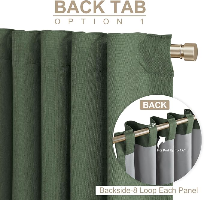 Linen Textured Total Blackout Curtains - Image 3