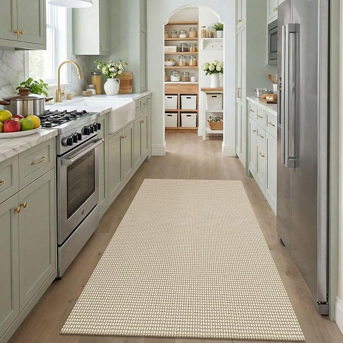 KOZYFLY Washable 4x5 Entry Woven Area Rug, Braided Throw Rugs - Image 2