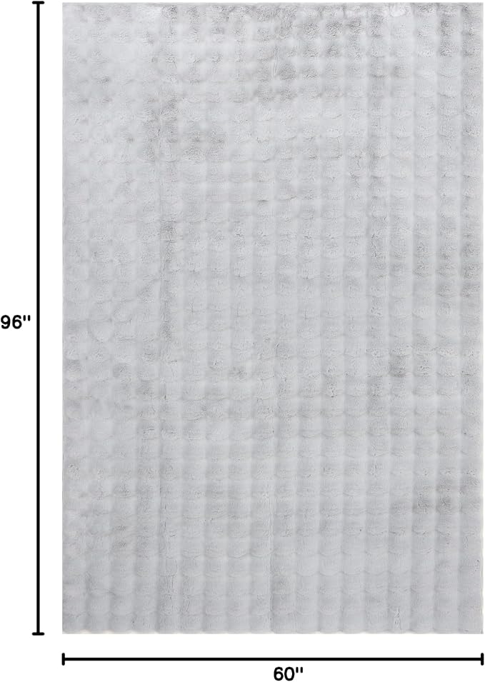 nuLOOM Jeni Silver Checkered Washable Area Rug - Image 2