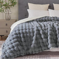 60x80 Inches Ultra-Soft Fuzzy Faux Fur Plush Twin Size Blanket by Serenhom