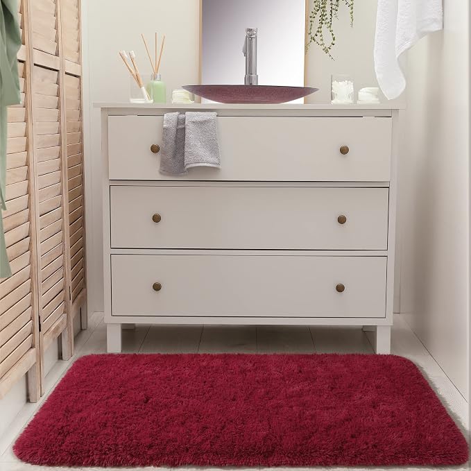 Chicrug Soft Runner Rug for Bedroom Living Room Plush Fluffy Rug 2x4 | Shag - Image 4
