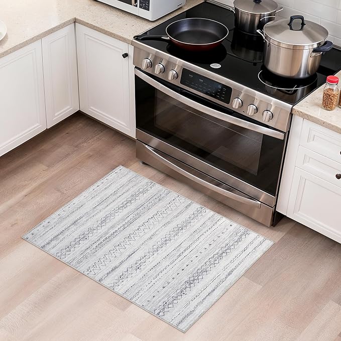 cotiled Washable 2x3 Entryway Rugs: Boho Moroccan Soft Small Rug | Solve Modern - Image 4