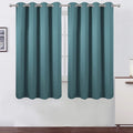 Sea Teal Thermal Blackout Curtains/52 x 72 Inch/Set of 2 Panels Room Darkening by Lemomo