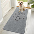 OLANLY Dog Door Mat for Muddy Paws 70x32, Paw Print Design Chenille Mud Mat | by OLANLY