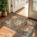 Yamaziot Washable Area Rug, 2x3 Small Boho Vintage Entryway Non-Slip Rug | by Yamaziot