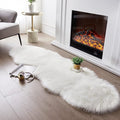 SERISSA 2x6 Fluffy White Faux Fur Area Rug by SERISSAHomeDecorCollection