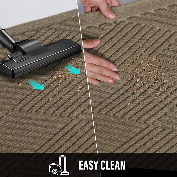 Sturdy Front Door Mat, Absorbent Muddy Dirt Resist Welcome Door Mats Outdoor - Image 7