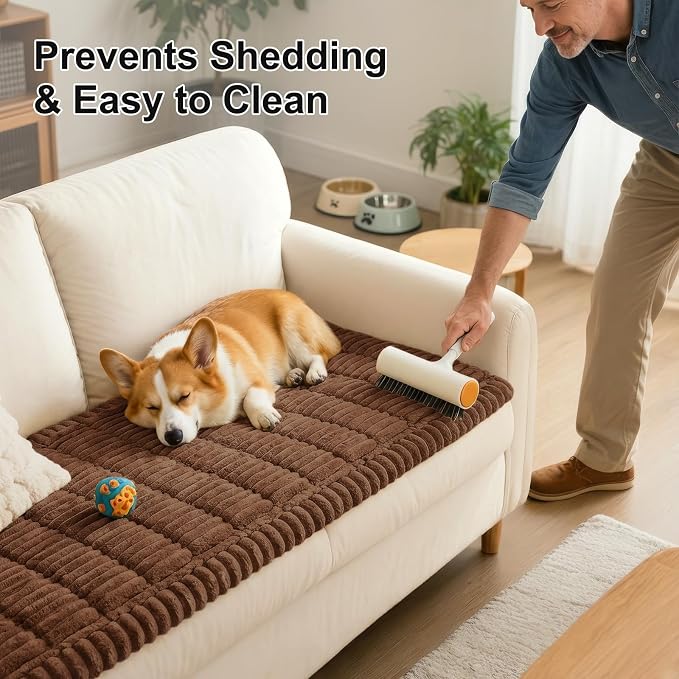 Smiry Couch Cover for Dogs, Non Slip Washable Sofa Protector for Pets | Soft - Image 7