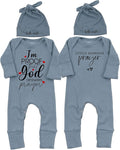Little Answered Prayer Bodysuit Infant Romper Baby Announcement 0-3 Months Clothes Cute Religious Boys Girls Outfit