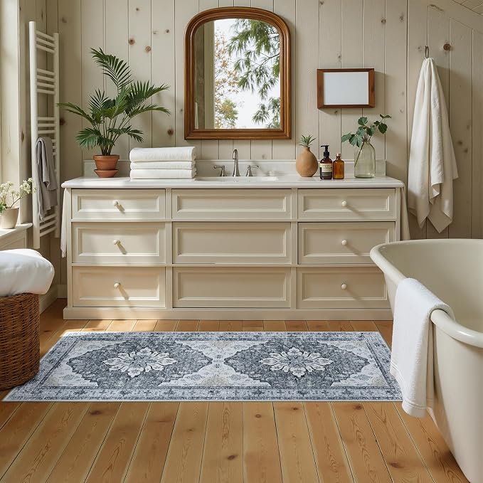 RELEANY Washable Area Rug, Runner 2'x6', Water Repellent, Pet Friendly - Image 4