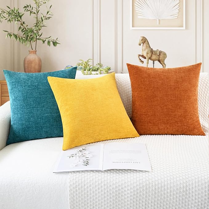 CaliTime Decorative Throw Pillow Covers 20 X 12 Inches Mustard Yellow | Pack of - Image 5
