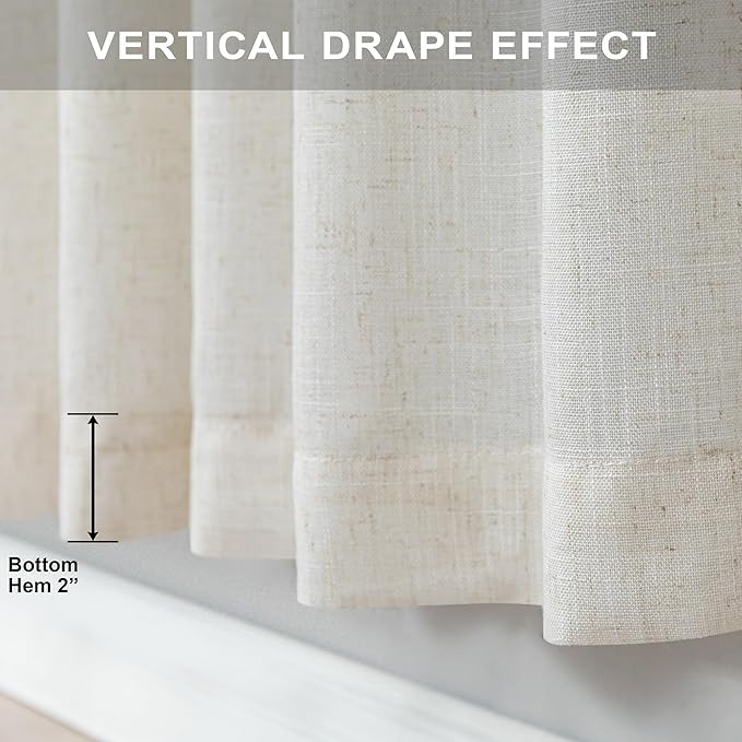 Off White Curtains 60 Inch Wide - Image 6