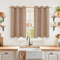 YoungsTex Linen Semi Sheer Curtains 42X40 Inch Length by YoungsTex