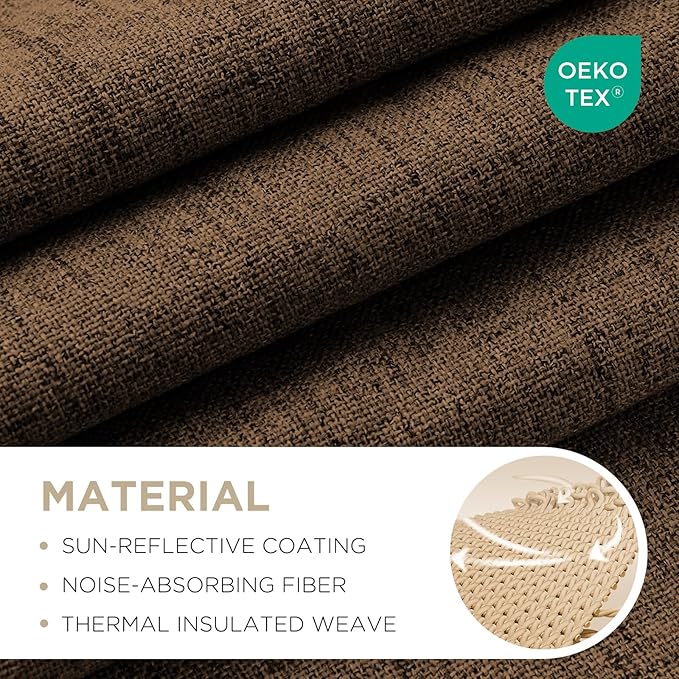 Joydeco Linen Blackout Curtains - Image 2