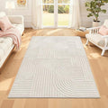 Pauwer 4x6 Area Rugs for Living Room, Modern Non Slip Washable Rug, Soft Fluffy by Pauwer