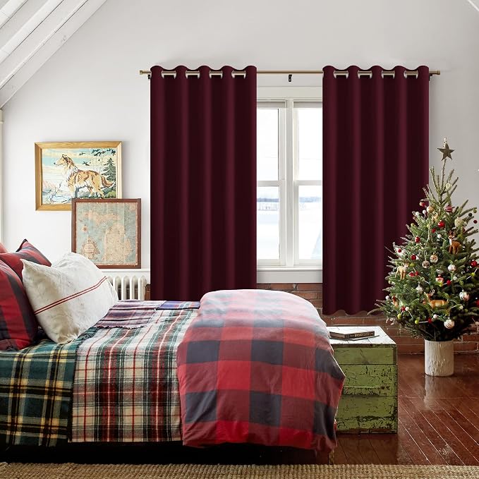 Grommet Blackout Curtains for Bedroom, 60 x 72 Inches - Image 6