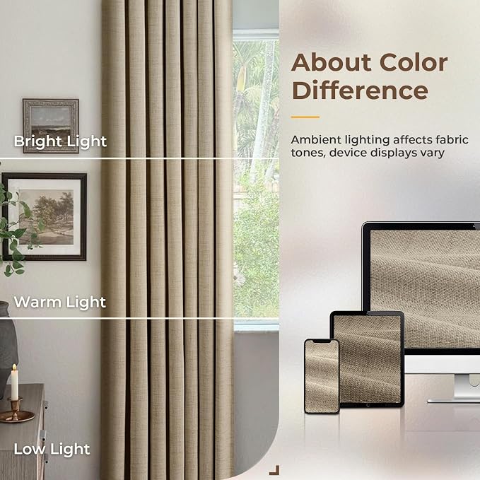 INOVADAY 100% Blackout Curtains - Image 8