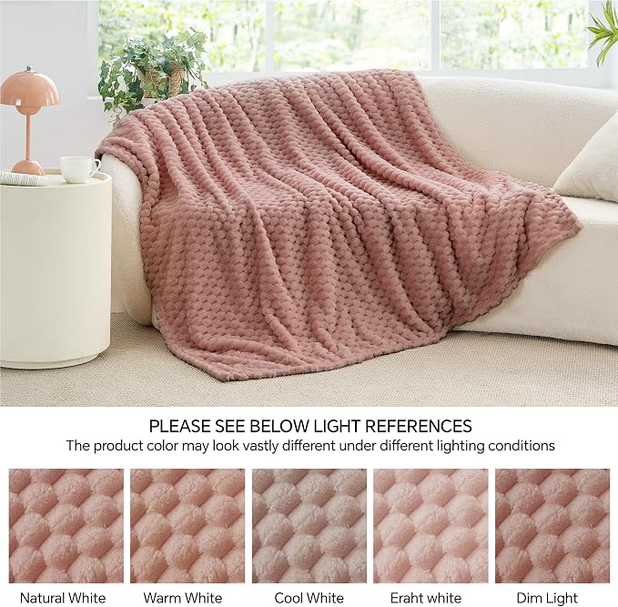 BEDELITE Dusty Pink Twin Blanket - Image 6