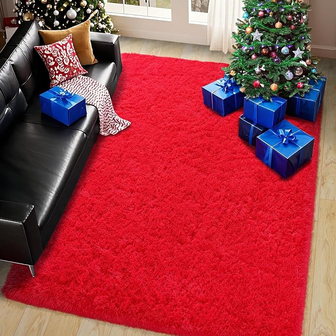 Pionblank Fluffy Area Rug for Bedroom 4x6 Feet, Indoor Plush Carpet, Cute Comfy - Image 2